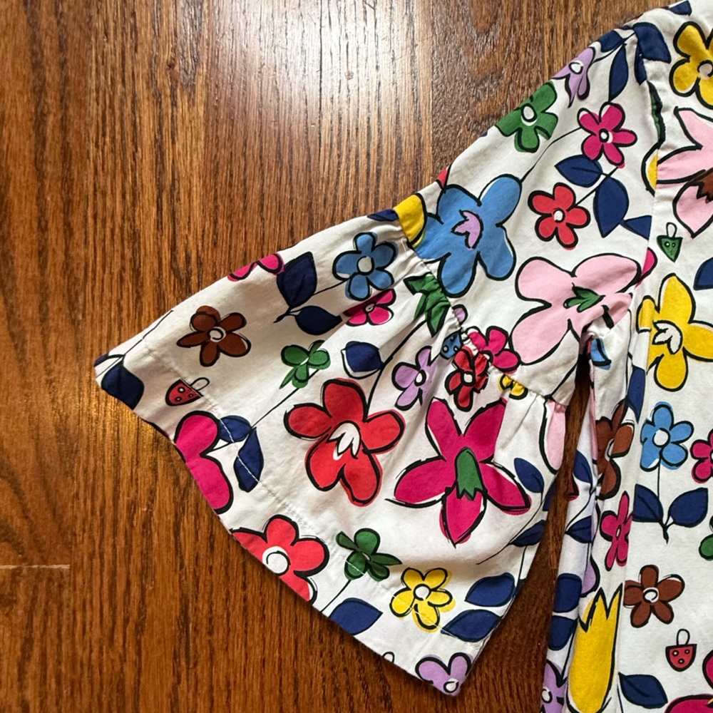 NWOT Hanna Andersson Floral Dress Sz 10 - Picture 5 of 8